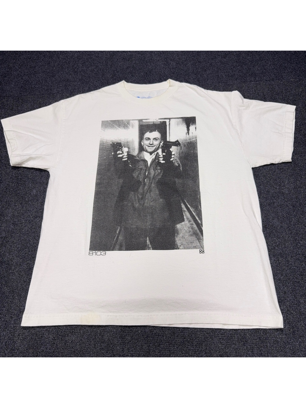 Taxi Driver Men's XL White Graphic T-Shirt Made in USA